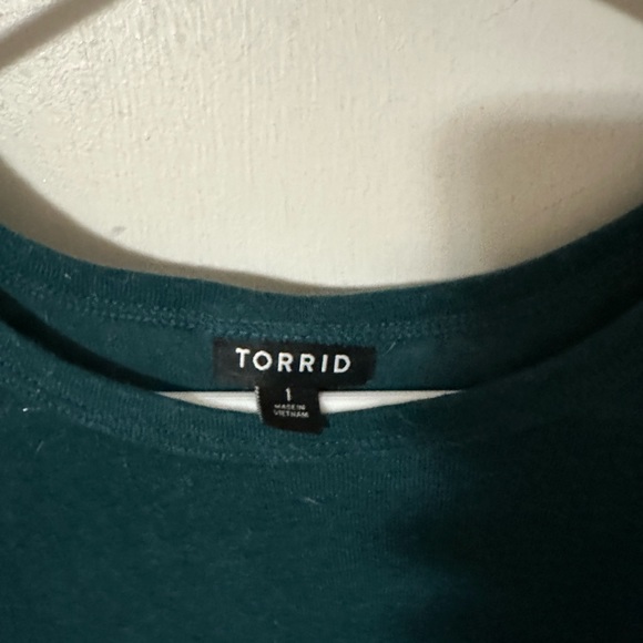 Green linen tee - Picture 2 of 2